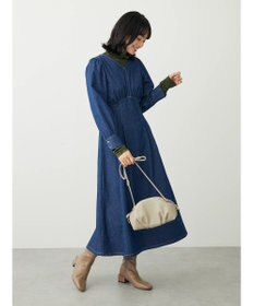 Green Parks ・ＥＬＥＮＣＡＲＥ　ＤＵＥウエストタックデニムワンピース