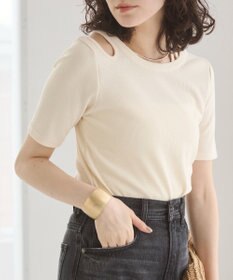 WEGO 【ANGIE VINTAGE】アシンメトリーカットアウトトップス