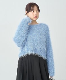 earth music&ecology きらきらフェザーニットプルオーバー