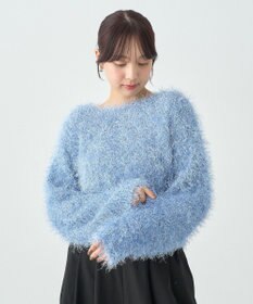 earth music&ecology きらきらフェザーニットプルオーバー