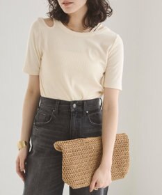WEGO 【ANGIE VINTAGE】アシンメトリーカットアウトトップス