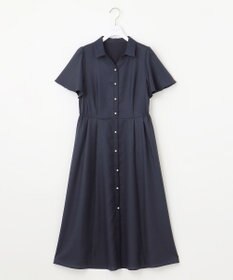 ANY SIS L 【接触冷感・UVカット・速乾】スムージーポリエステル シャツワンピース