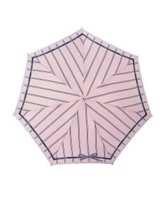 MOONBAT 【雨傘】ランバン オン ブルー(LANVIN en Bleu) リボンストライプ 折りたたみ傘  楽々開閉 クイックアーチ