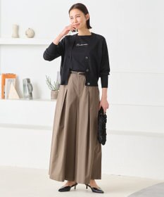 自由区 L 【洗える】ペーパーブレンド カーディガン