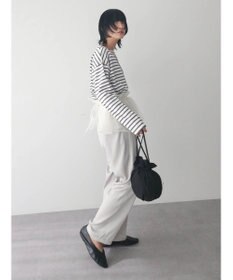 Green Parks ラウンドボーダーリラックスプルオーバー