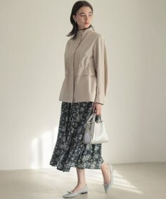 組曲 モザイクフラワープリント スカート