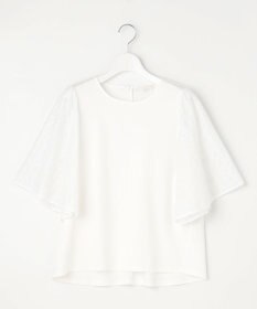 自由区 L 【カタログ掲載・洗える】エンブロイダリーコンビジャージ カットソー