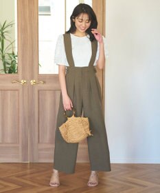 Feroux 【洗える】袖フリルチュニック ブラウス