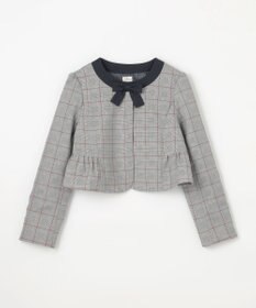 組曲 KIDS 【150-170㎝】グレンチェックジャケット＆プリーツワンピース セット