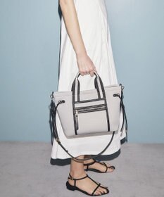 TOPKAPI 【新色追加】【TREASURE TOPKAPI】ネオプレン フロントポケット 2way ショルダー付き ミニトートバッグ