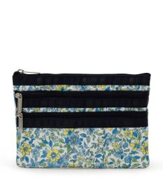 LeSportsac 3ZIP COSMETIC/タペストリーフラワーブルー