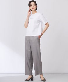 J.PRESS LADIES 【セットアップ対応・洗える・UV加工・吸水速乾】OXIJEWELストレッチ ストレート パンツ