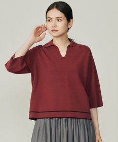 自由区 S レーヨンストレッチスキッパー ニット