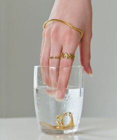 Phoebe 〈金属アレルギー対応〉エターナルドットリング　ゴールド　ステンレス