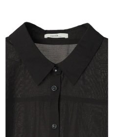 earth music&ecology フリルスリーブシャツ