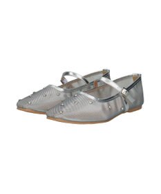 Bridget Birkin 【Bridget Birkin】ドットビジューチュールフラットシューズ