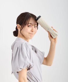 MOONBAT Fuwacool(フワクール) フワクールホワイト 晴雨兼用日傘 折りたたみ傘 プレーングログラン 軽量 一級遮光／遮熱／UV