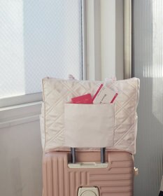 Maison de FLEUR ギャザーハンドルキルティングキャリーオンバッグ