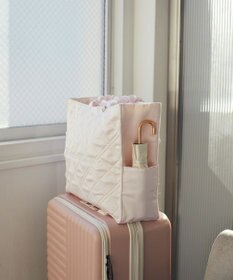 Maison de FLEUR ギャザーハンドルキルティングキャリーオンバッグ