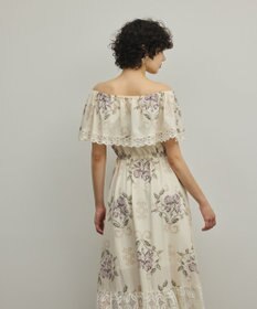 GRACE CONTINENTAL レースコンビクロスステッチワンピース