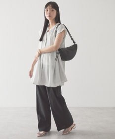AMERICAN HOLIC 【予約】【接触冷感】フレンチスリーブフレアスキッパーブラウス