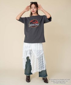 WEGO 【ユニセックス着用ITEM/SMLサイズ展開】JURASSIC　PARKグラフィックT（S）