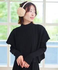 Tiaclasse 【2点セット・洗える】細ケーブルニットトップス＆ニットワンピース