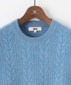 JOSEPH ABBOUD 【暖か・軽量】カシミヤブレンド クルーネック ニット