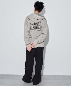 WEGO 【ユニセックス着用ITEM】ジャガードロゴジップパーカー