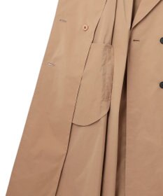 ICB 【撥水加工】 メモリーストレッチタフタ トレンチコート