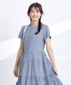 Tiaclasse L 【洗える】 ティアードシャツワンピース