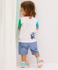 MIKI HOUSE HOT BISCUITS 【80-120cm】 パステルロゴ 6分丈パンツ