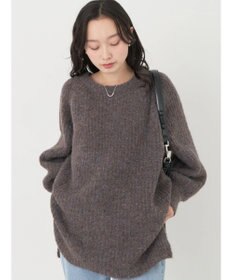 earth music&ecology ふわふわメランジチュニック