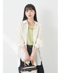 earth music&ecology シアーボーイズライクシャツ