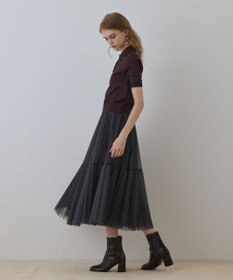 GRACE CONTINENTAL チュールティアードスカート