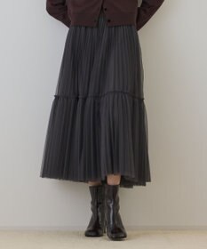 GRACE CONTINENTAL チュールティアードスカート
