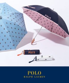 MOONBAT POLO RALPH LAUREN（ポロラルフローレン） 遮光 晴雨兼用 折りたたみ日傘 裏カラー PORO BEAR ポロベア
