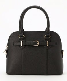 ANY SIS 【2WAY】ベルトアクセントブガッティ バッグ ブラック