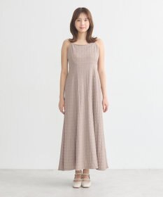 earth music&ecology ＳＥＴ２点ジャカードシャツ＋キャミドレ