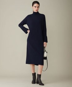 ICB L 【洗える】 ヴィスコースリブハイゲージ ニットワンピース