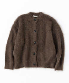 UNFILO 【洗える】アルパカシャギー カーディガン