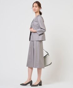 J.PRESS LADIES L OXIJEWEL ストレッチ ノーカラー ジャケット