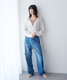 YECCA VECCA バック釦シアーシャツ