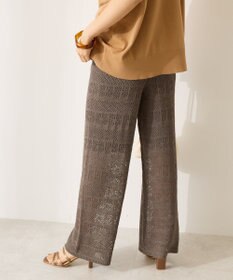AMERICAN HOLIC レース編みニットパンツ