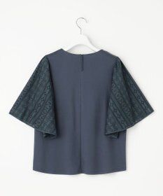 自由区 L 【カタログ掲載・洗える】エンブロイダリーコンビジャージ カットソー