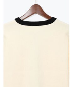 Te chichi バイカラークラシカルカーディガン