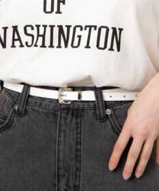 WEGO Lデザインバックル細ベルト