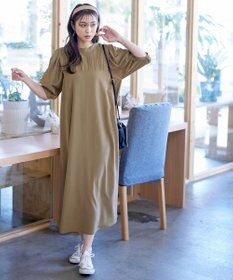 Tiaclasse 【洗える】ボリュームパフスリーブAラインワンピース