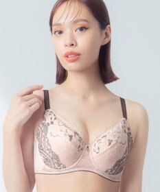 Wing ブラジャー Wing Lesiage バストを小さく見せる 脇すっきり フルカップブラ 【6000シリーズ】 小さく見せるブラ PB6001 ウイング／ワコール