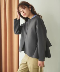 Feroux 【洗える】ダンボールフリル ジャケット